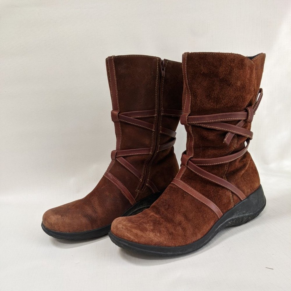 Clarks Artisan Collection Mid-calf Tan Boots 9.5M - Picture 2 of 12